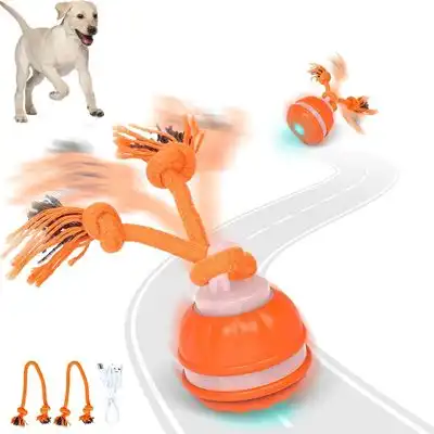 FurryFusion Pelota interactiva para perros - Naranja - Furry Fusion - Comparador de precios