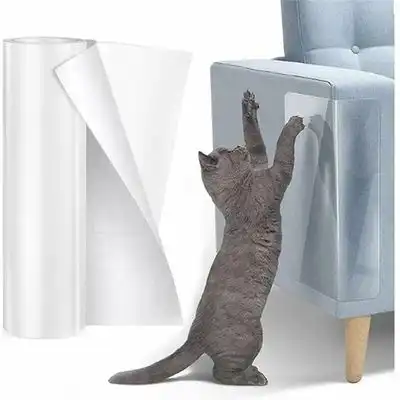 IntiMeg Protector antiarañazos sofá gato - Adhesivo transparente 30 cm 5 m - Adhesivo resistente a los arañazos: 30 x 500 cm - IntiMeg - Comparador de precios