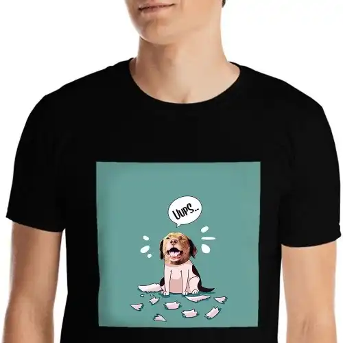 Mascochula camiseta hombre melasuda personalizada con tu mascota negra - Mascochula - Comparador de precios