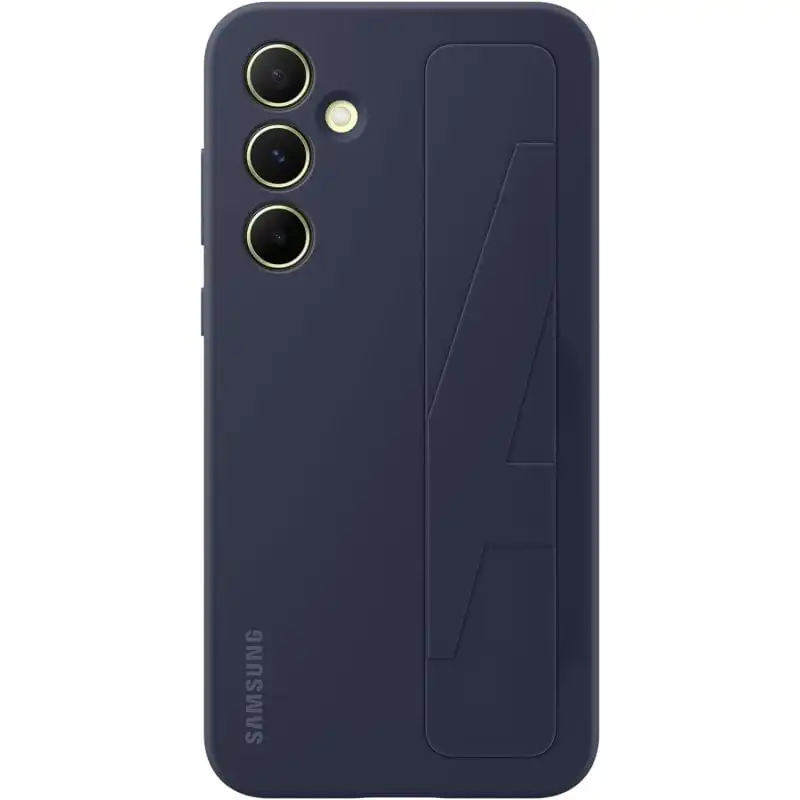 Samsung Standing Grip Case Funda con Soporte Azul Oscuro para Samsung Galaxy A55 5G