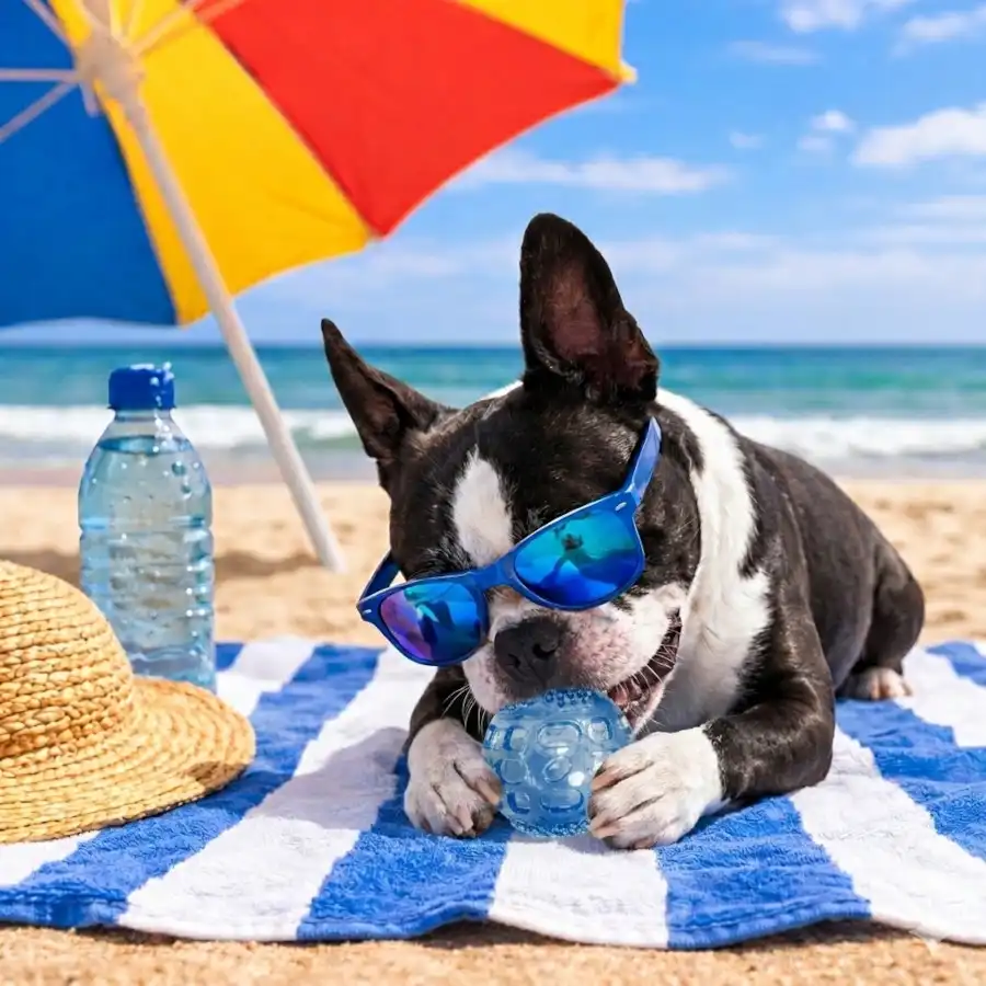 Summer Vibes Pelota de goma juguete para perros - Summer Vibes - Comparador de precios