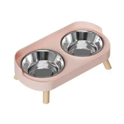 UAMLY Juego de comederos y bebederos elevados para gatos - rosa - Uamly - Comparador de precios