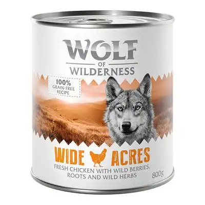 Wolf of Wilderness 6 x 800 g - Wide Acres, con pollo - Wolf of Wilderness - Comparador de precios