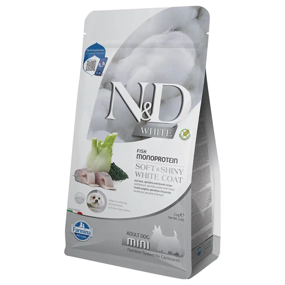 2Kg Farmina ND White pienso para perros minis de Lubina y Spirulina - Farmina - Comparador de precios