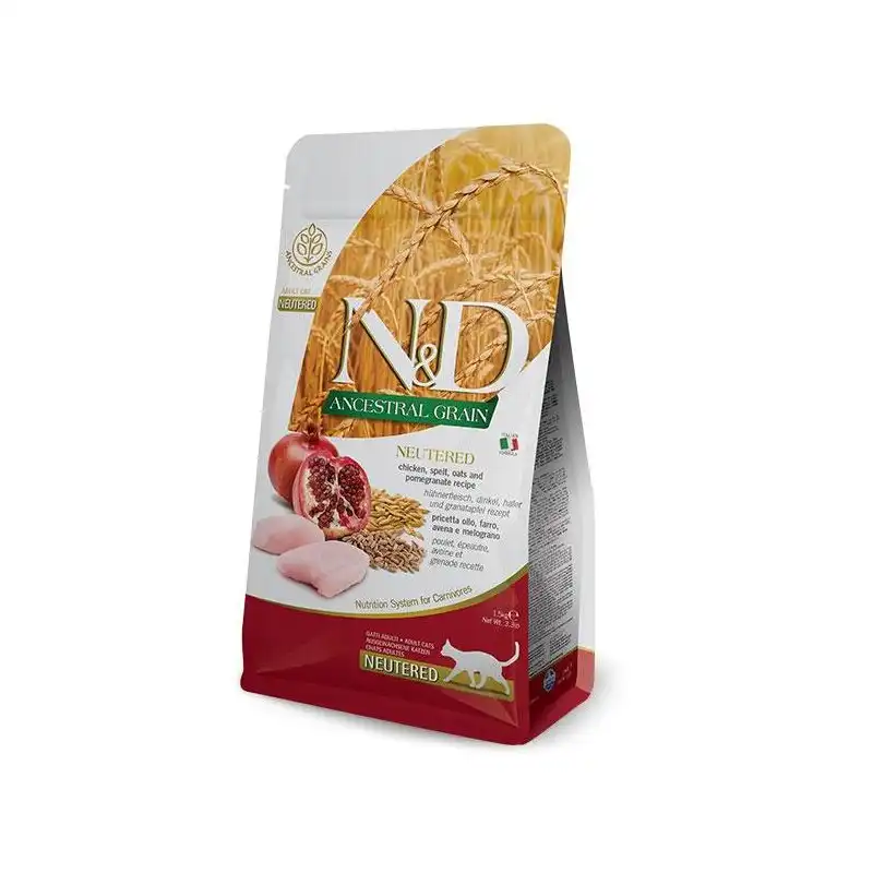Farmina N&D Low Grain Neutered para gatos 1.5 Kg.