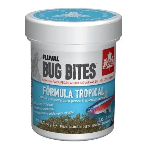 Alimento Fluval Bug Bites en micro gránulos para peces - Fluval - Comparador de precios