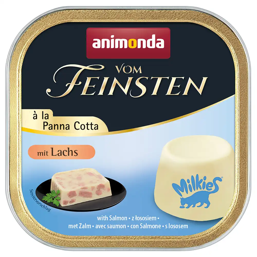 Animonda Vom Feinsten Adult à la Panna Cotta 32 x 100 g - con salmón