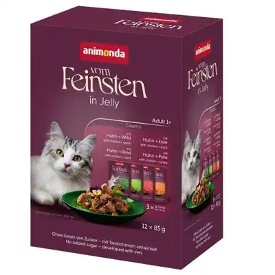 animonda Vom Feinsten Adult Raffinesse en gelatina 24 x 85 g - Mix variedades de la tierra (4 variedades) - Animonda Vom Feinsten - Comparador de precios