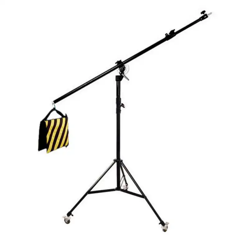 Bresser BR-LB300 Pie de Luz con Brazo Articulado y Ruedas