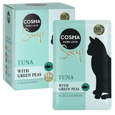 Cosma Soup 12 x 40 g - Atún con guisantes - Cosma - Comparador de precios
