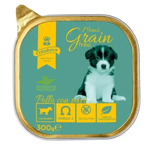 Criadores Puppy Menú Grain Free Pollo y Pavo tarrina para perros