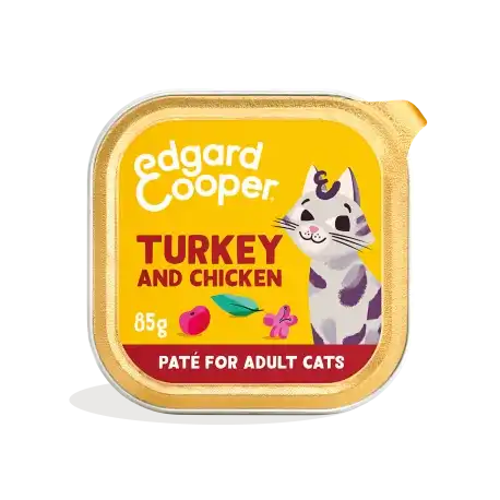 Edgard & Cooper Comida Húmeda Para Gatos en Paté con Pavo y Pollo, 16x85gr - Edgard & Cooper - Comparador de precios