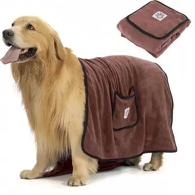 FurryFusion Toalla de baño para perros - Marrón - Furry Fusion - Comparador de precios