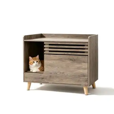 GIANTEX Mueble de Arenero para Gatos 80 x 46 x 64,5 cm - 1 Mueble de Arenero - Giantex - Comparador de precios