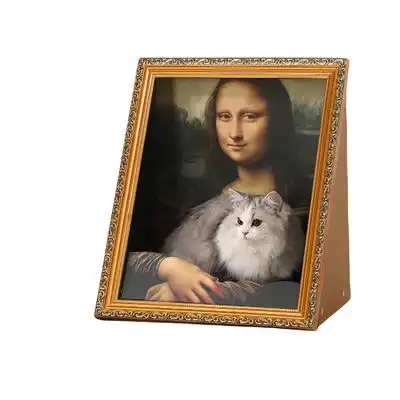 IntiMeg Cama para gatos con pintura al óleo 4D - La Mona Lisa - IntiMeg - Comparador de precios