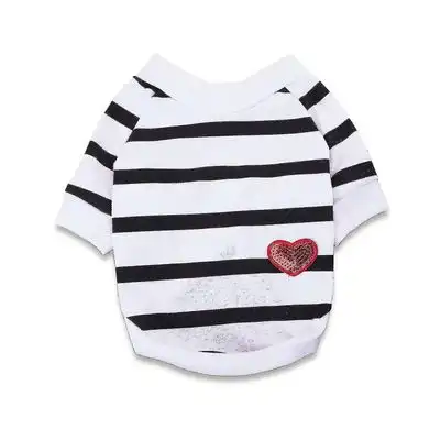 MCBOSON Camiseta de rayas para perros - ropa para perros - Blanco - M - Mcboson - Comparador de precios