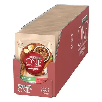 Purina ONE Mini Active vacuno y zanahorias - 26 x 85 g - Purina One - Comparador de precios