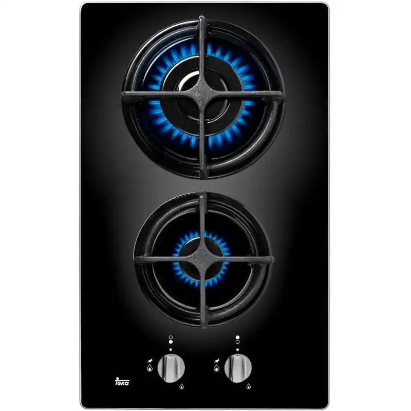 Teka CGB LUX 30 2G AL CI Placa Modular de Gas Butano 2 Zonas Cristal Negro
