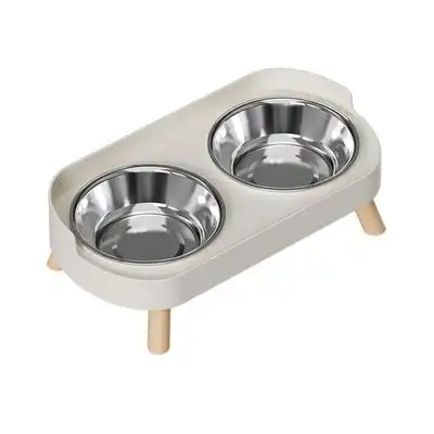 UAMLY Juego de comederos y bebederos elevados para gatos - blanco - Uamly - Comparador de precios