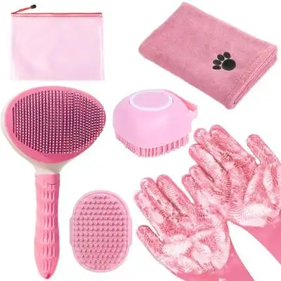 UAMLY Kit de aseo para mascotas - 6 piezas rosas - Uamly - Comparador de precios