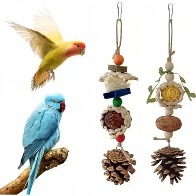 ZooVenture Paquete de 2 juguetes masticables para pájaros - 2 piezas - Zooventure - Comparador de precios