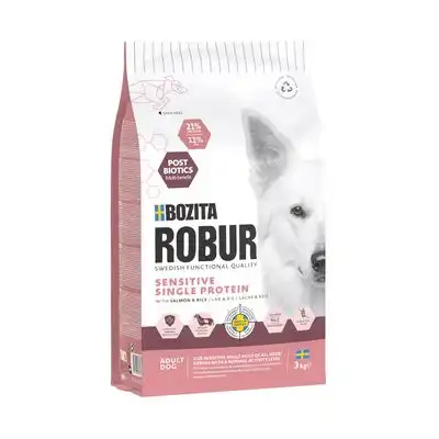 Bozita Robur Sensitive Single Protein salmón y arroz - 3 kg - Bozita Robur - Comparador de precios