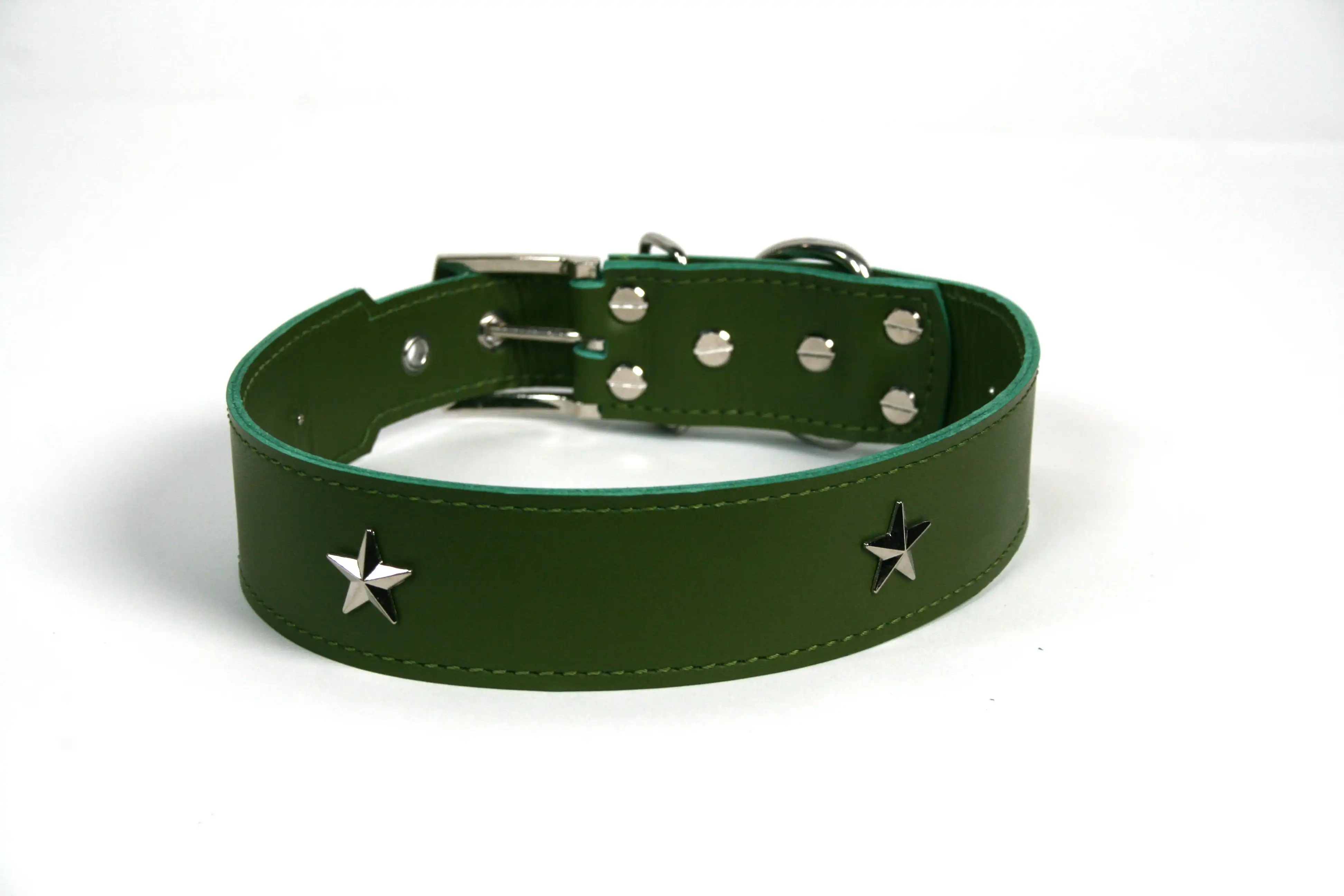 COLLAR DE PIEL VERDE CON  ESTRELLA - LGMCAN - Comparador de precios