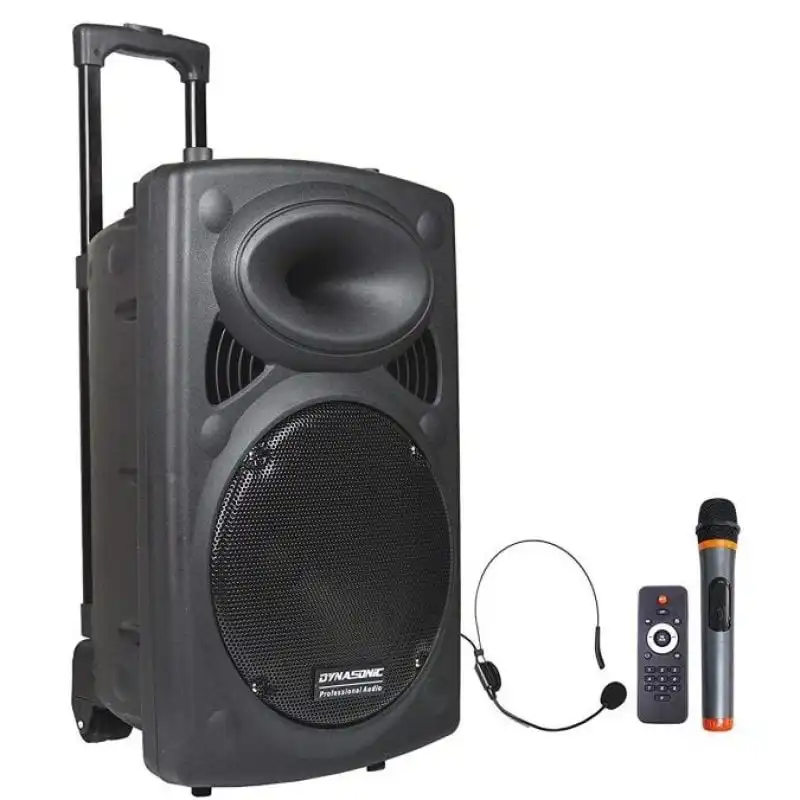Dynasonic Dynapro 12 Altavoz Bluetooth con Karaoke y Micrófonos