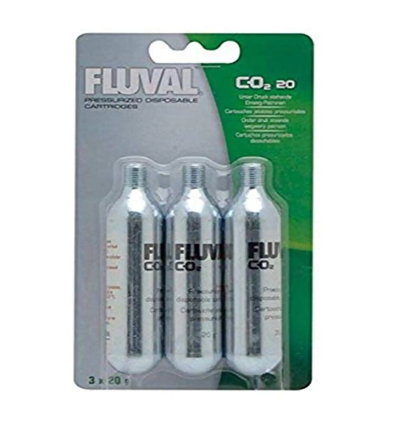 FLUVAL CO2 MINI Recambio 20Grs (3 UND) - 3 uds. - Fluval - Comparador de precios