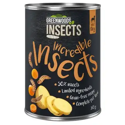 Greenwoods Insects insectos con patatas y zanahorias 6 x 375 g - Greenwoods - Comparador de precios