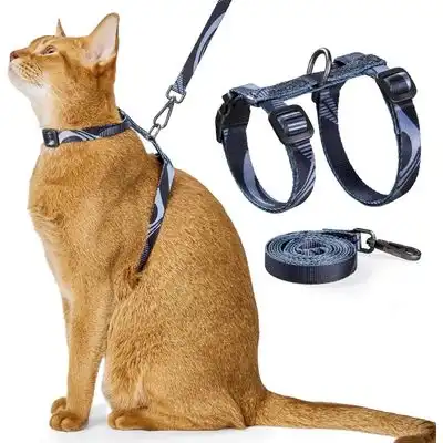 HausPets Arnés ajustable antiescape para gatos – Suave y ligero – Gris - Arnés gris – Antiescape - HausPets - Comparador de precios