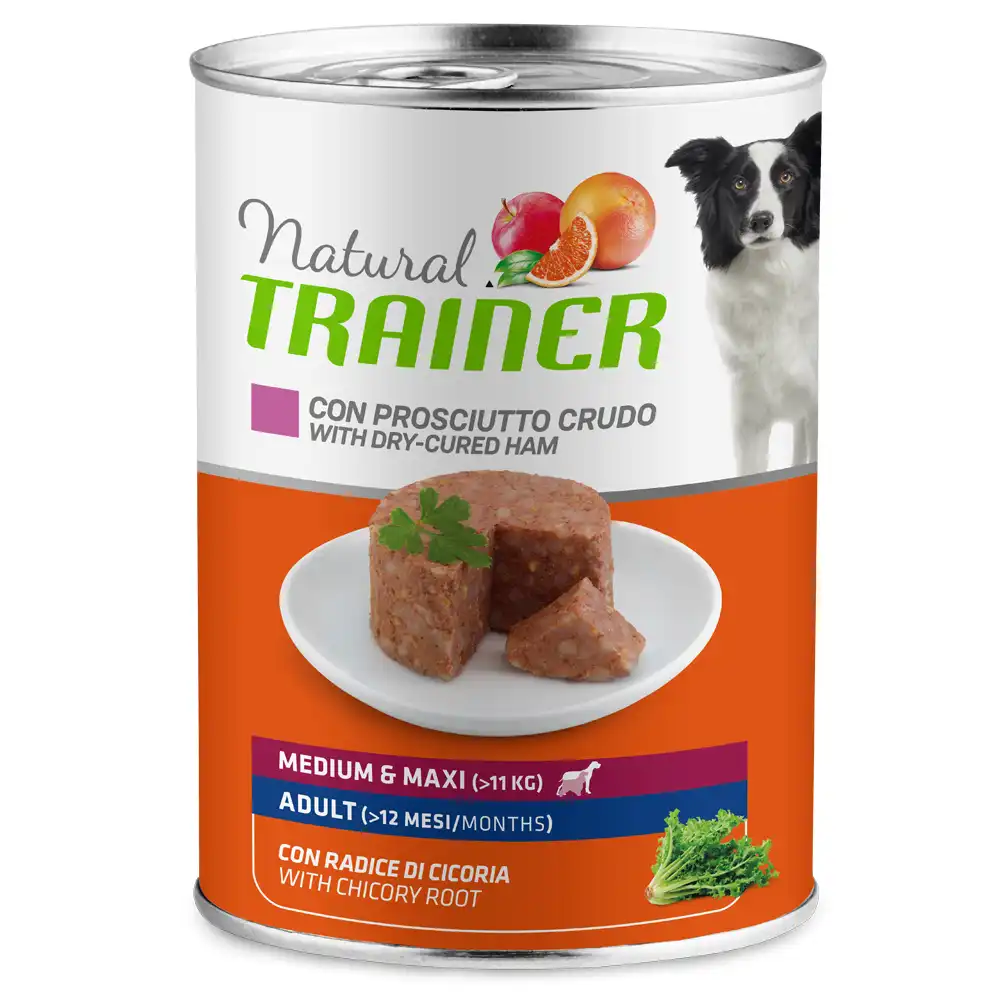 Natural Trainer Mediano y Maxi Adulto 1 x 400g - 400 g de jamón