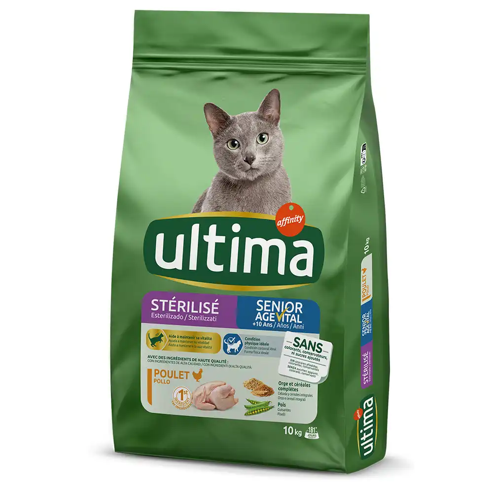 Ultima Esterilizado Senior pienso para gatos - 10 kg