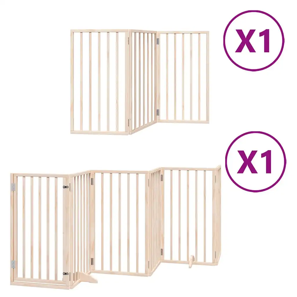Vidaxl Puerta para Perros Plegable Paneles Puerta para Mascotas Madera de Álamo - 50 x 90 x 2 cm - VIDAXL - Comparador de precios