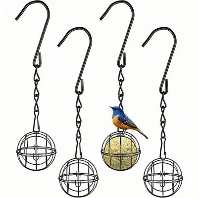 ZooVenture Juego de 4 comederos de bolas de grasa negras - 4 piezas - Zooventure - Comparador de precios