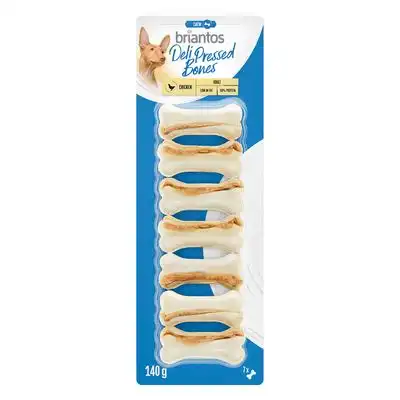 Briantos Deli Pressed Bones Chicken para perros - 7 x 5 cm (140 g) - briantos - Comparador de precios