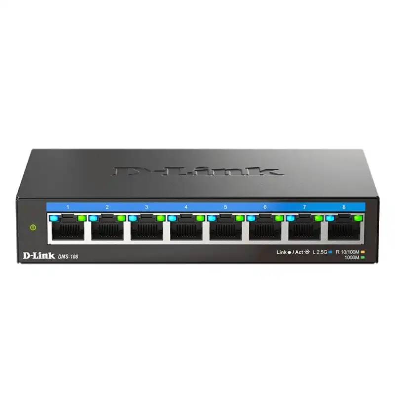 D-Link DMS-108 Switch de Sobremesa Multigigabit No Administrado 8 Puertos Ethernet 2.5Gbps