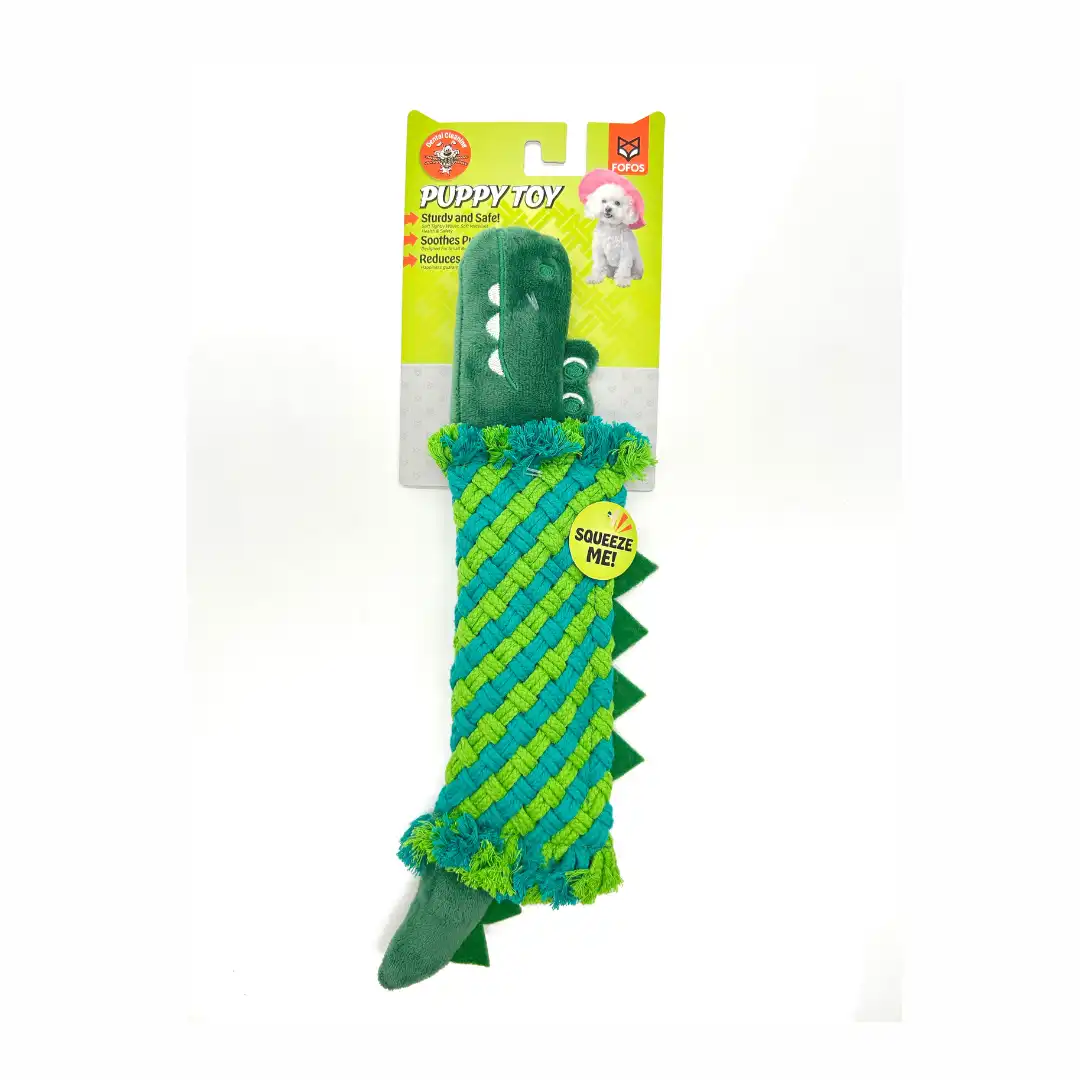 Fofos  cocodrilo con cuerda para perros - 36 cm x 8.75 cm x 2.7 cm - Fofos - Comparador de precios