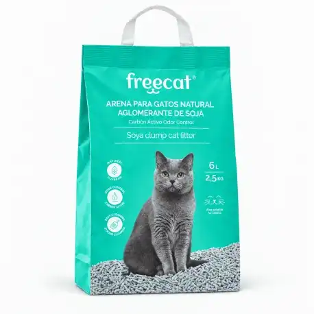 Freecat Arena Aglomerante para Gatos de Soja y Carbón, 12 L - Freecat - Comparador de precios