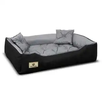 Prestige Cama Para Perros Y Gatos Con Cojín Material Impermeable Lavable (dimensiones Interiores: 130x100 / Dimensiones Exteriores: 145x115cm, Gris/