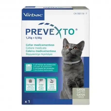 Prevexto Collar Antiparasitario para Gatos Virbac, 38 cm - Virbac - Comparador de precios