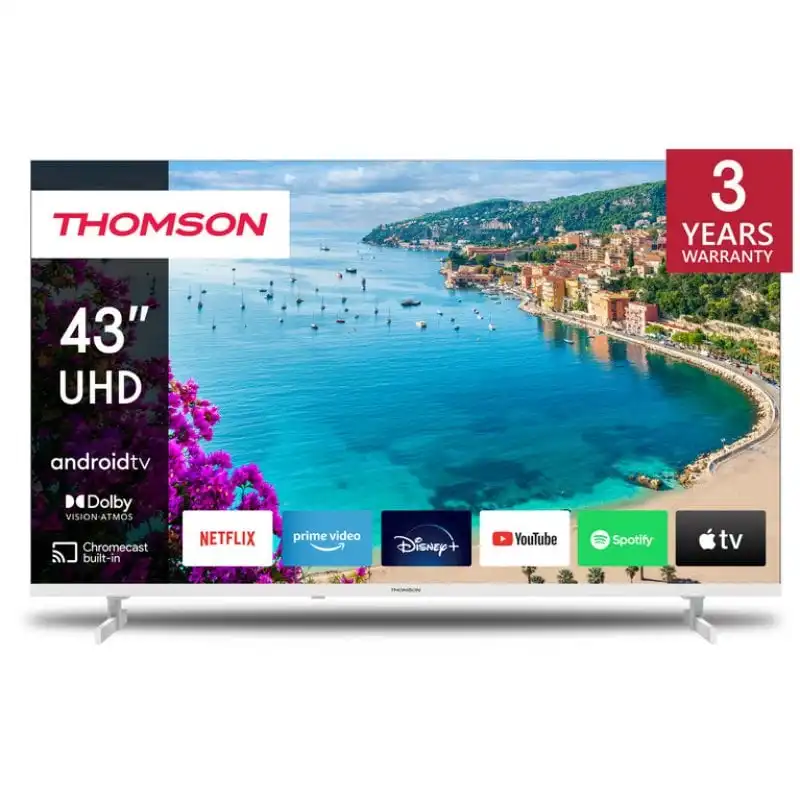 Thomson 43UA5S13W 43" LED UltraHD 4K HDR10 Android TV Blanco