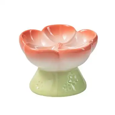 UAMLY Cuenco de cerámica elevado para gatos que comen despacio - rosa - Uamly - Comparador de precios
