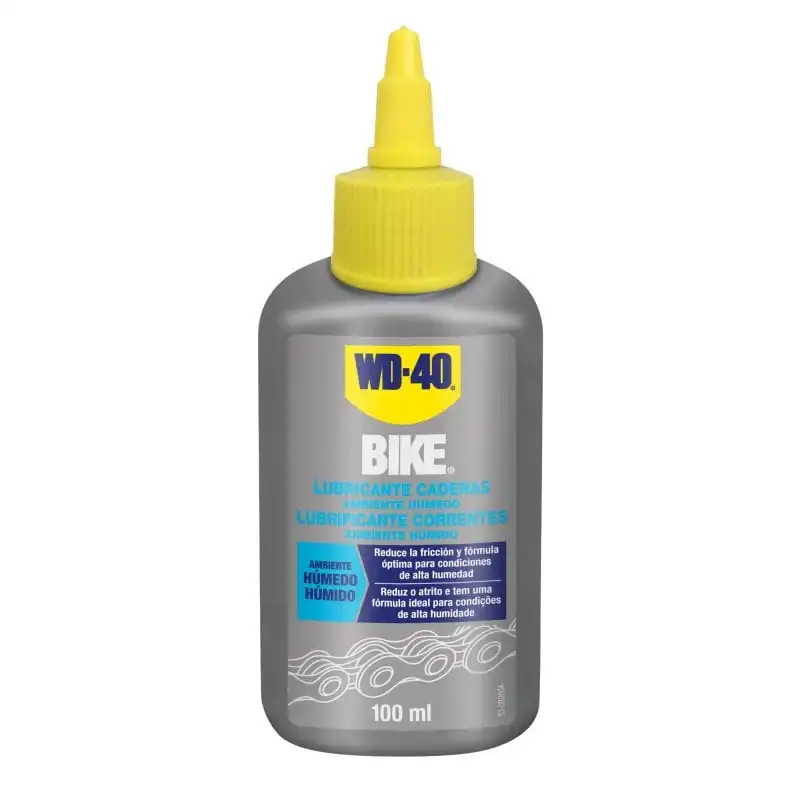 WD-40 Bike Gotero Lubricante de Cadenas de Bicicleta para Ambiente Húmedo 100ml