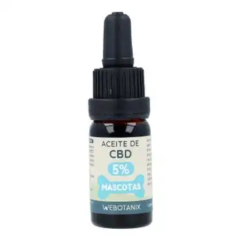 Aceite Cbd Mascotas Webotanix 5% 10 Ml - WEBOTANIX - Comparador de precios