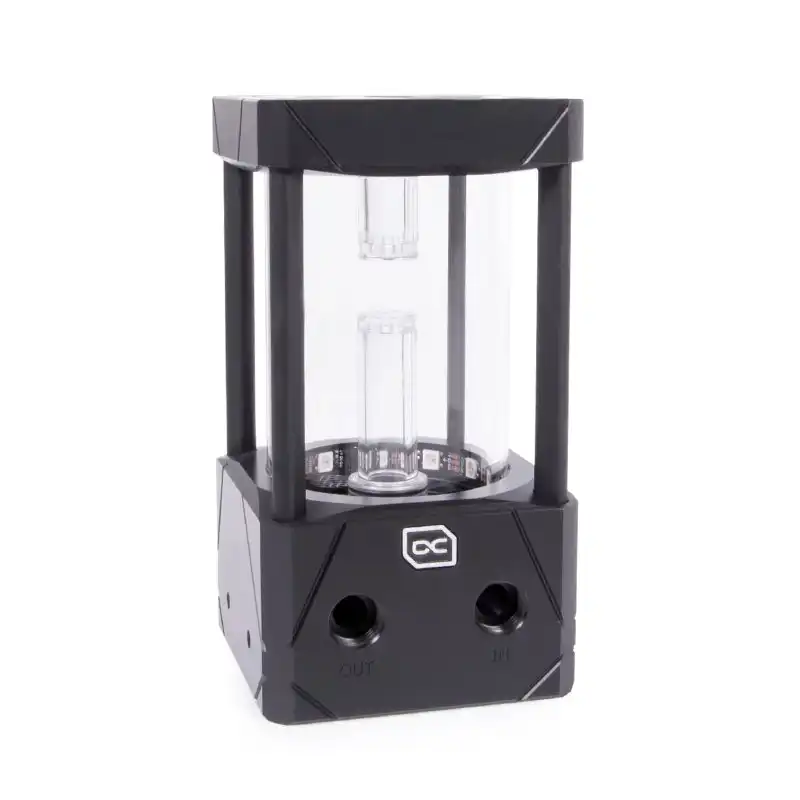 Alphacool Eisbecher Aurora D5 ARGB Depósito Acetal/Vidrio 150mm
