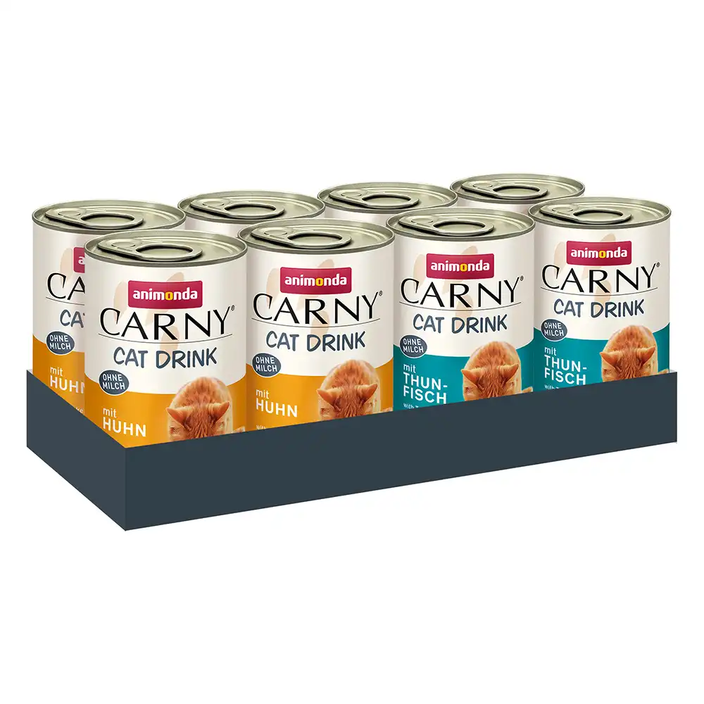Animonda Carny Cat Drink 8 x 140 ml bebida en oferta: 6 + 2 ¡gratis! - Pack mixto (pollo y atún)