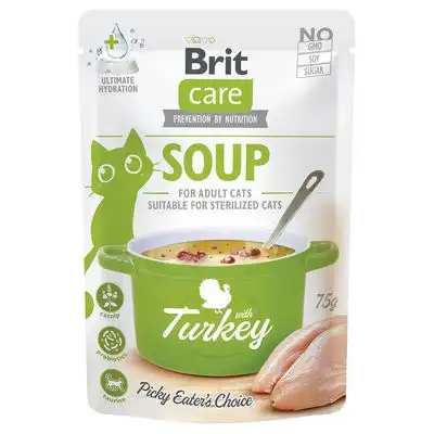 Brit Care sopa para gatos 15 x 75 g - Pavo - Brit Care - Comparador de precios