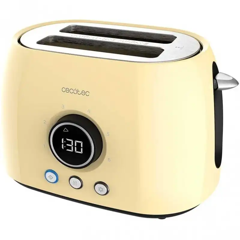 Cecotec ClassicToast 8000 Yellow Double Tostadora 2 Ranuras 800W