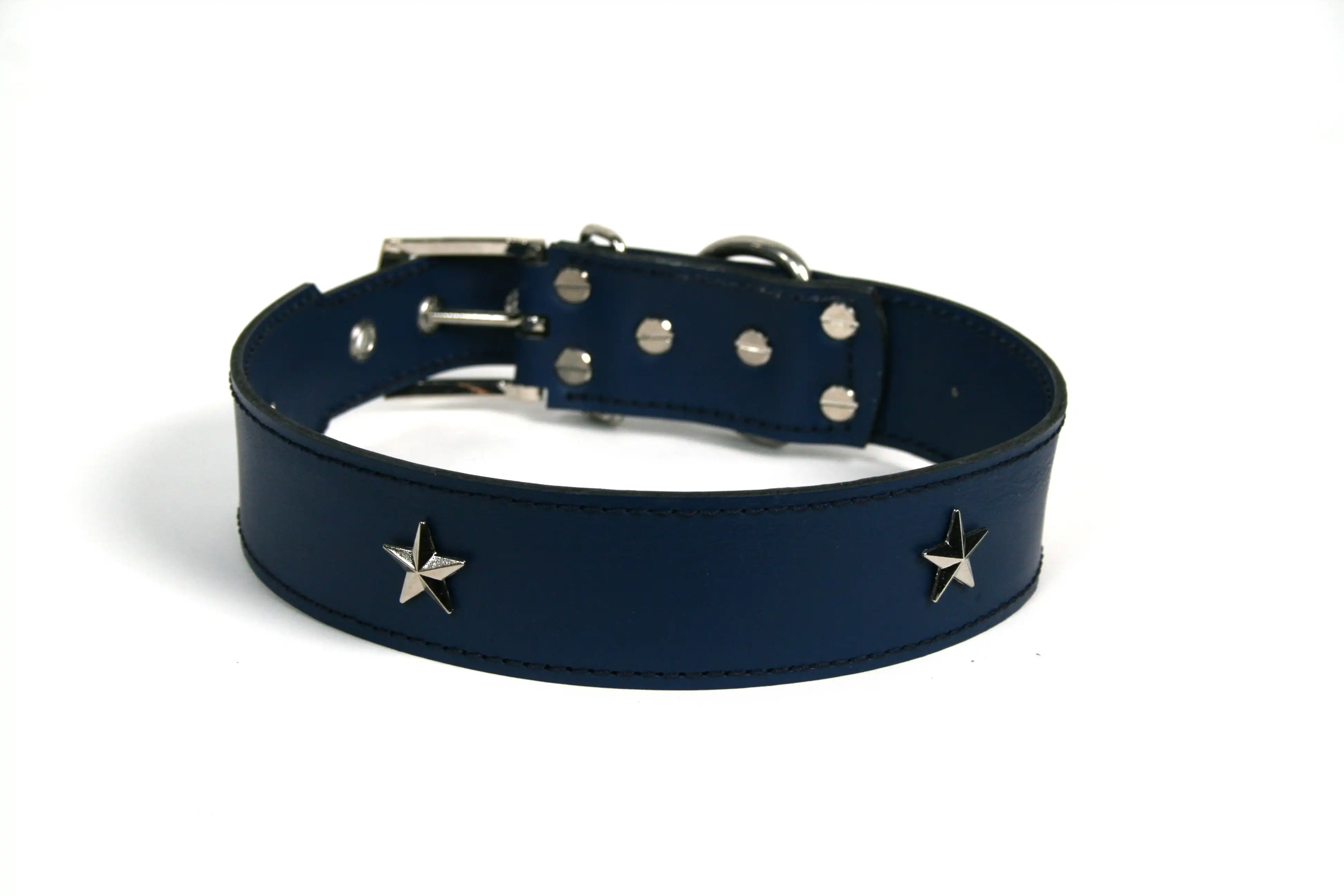 COLLAR DE PIEL AZUL MARINO CON  ESTRELLA - LGMCAN - Comparador de precios
